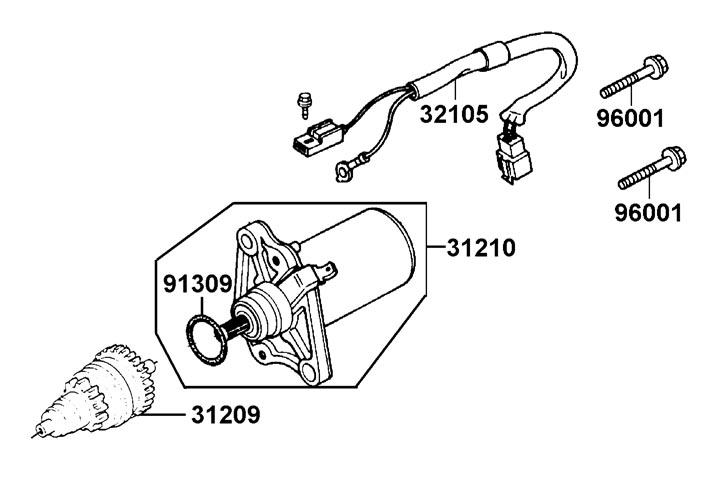 Startmotor - Bendixdrev